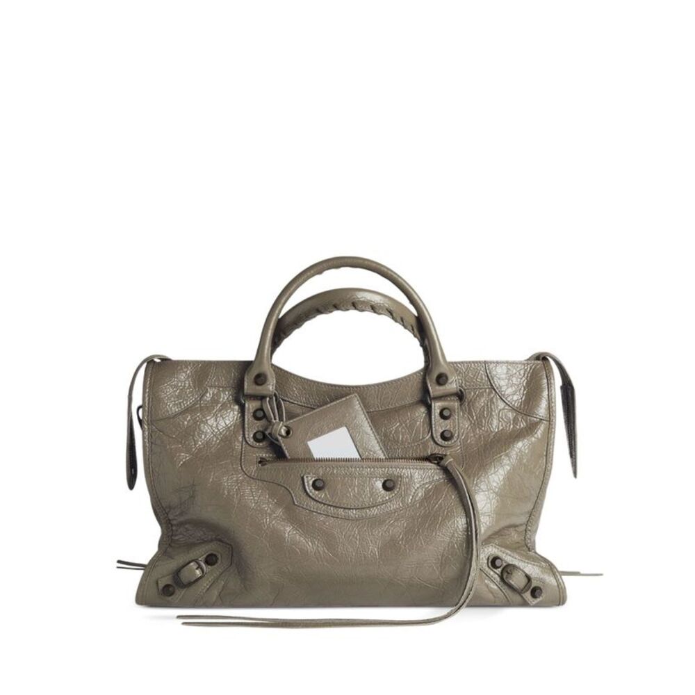 Balenciaga Women Le City Medium Leather Handbag